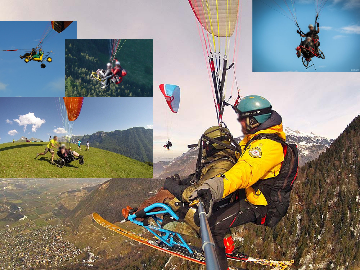 parapente vol handisport en tandem