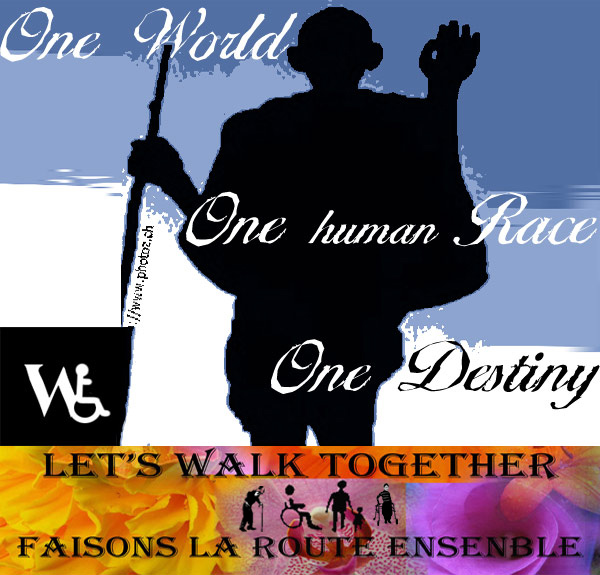 One World One Race One Destiny Let's walk together