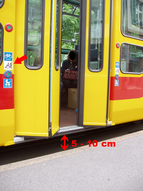 Seuil d'accès aux trams publics