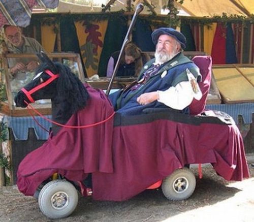 Le fauteuil de roulant version calche
