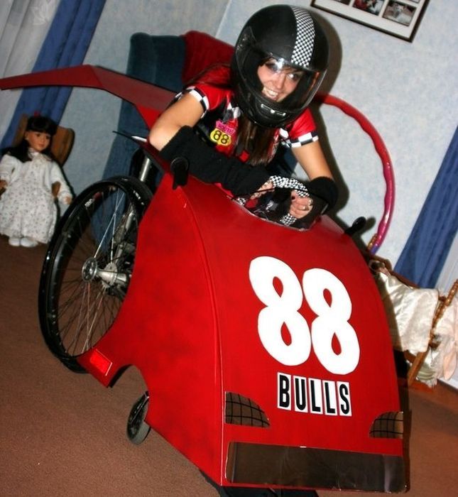Fauteuil roulant... version course de bob