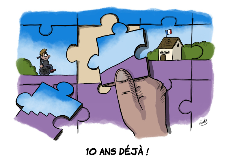 La loi handicap dix ans aprs croque par les dessinateurs de Faire Face